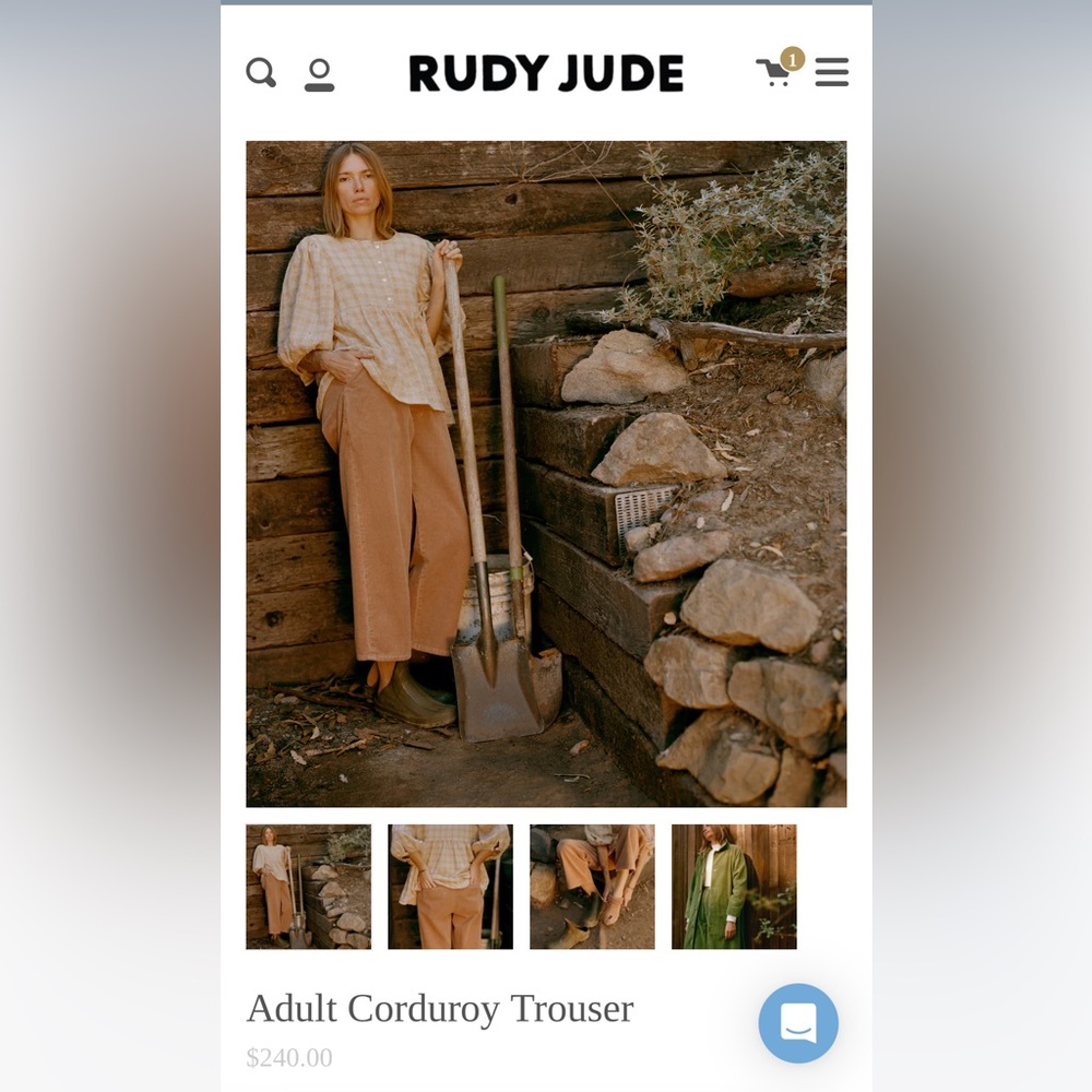 (Bark) Rudy Jude Adult Corduroy Trouser